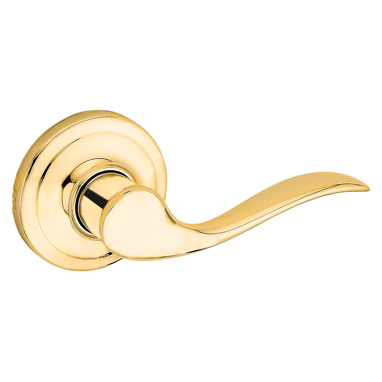 Elements Belmont Polished Brass Pantry/Closet Right-Handed Non-Turning  Dummy Door Handle