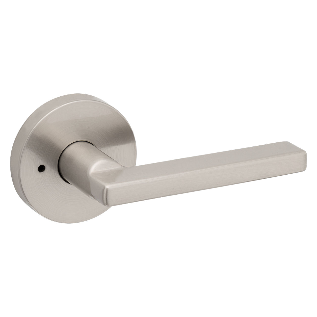 Halifax Satin Nickel Exterior Door Handle/Entry Door Lock with Key