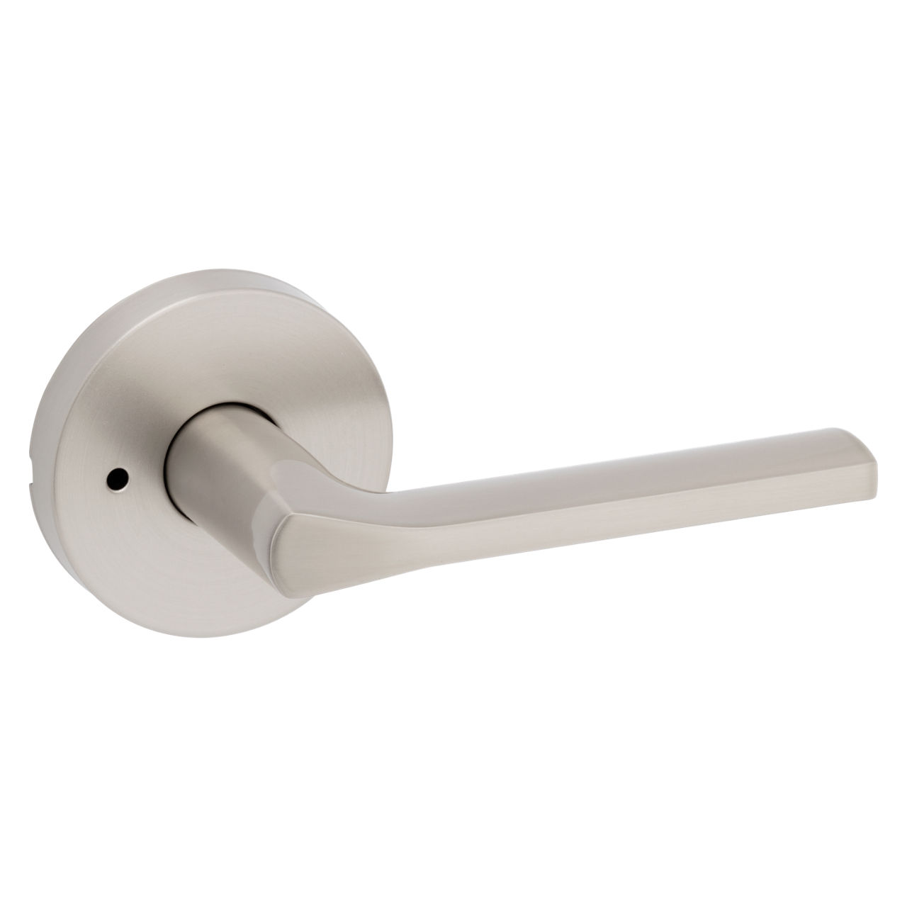 Weiser Halifax Satin Brass Door Handle, Reversible Privacy Lever