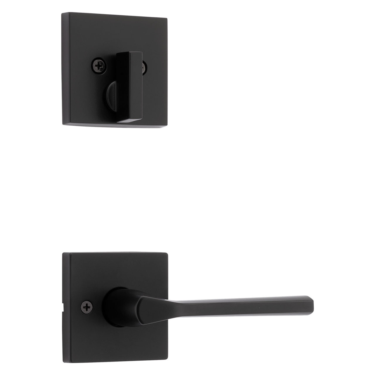 Lisbon Lever (Square) and Deadbolt Interior Pack - for Weiser Series 8771 Handlesets