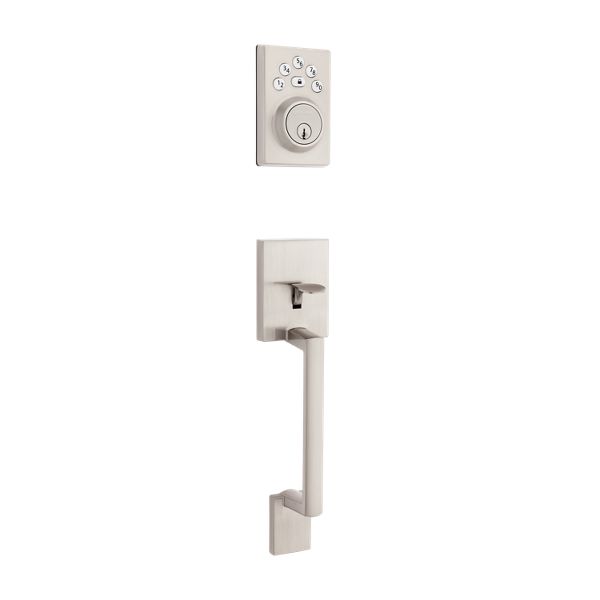 Branton Handleset with Elements Contemporary Deadbolt - | Weiser