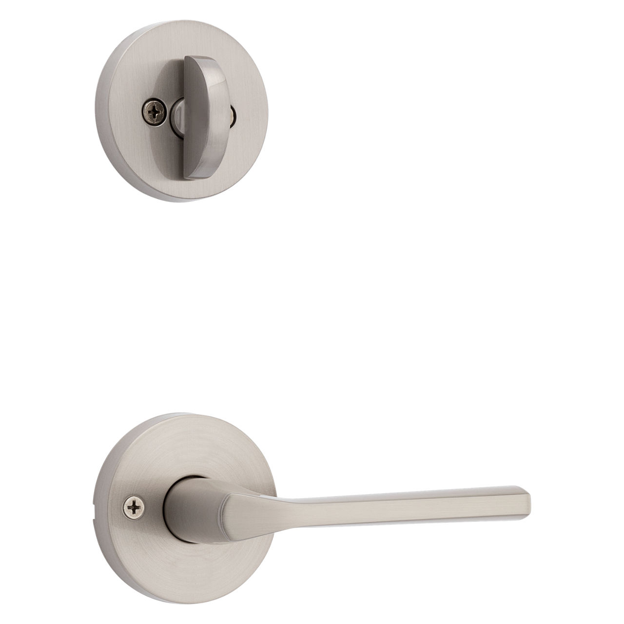 Lisbon Lever (Round) and Deadbolt Interior Pack - for Weiser Series 9771 Handlesets