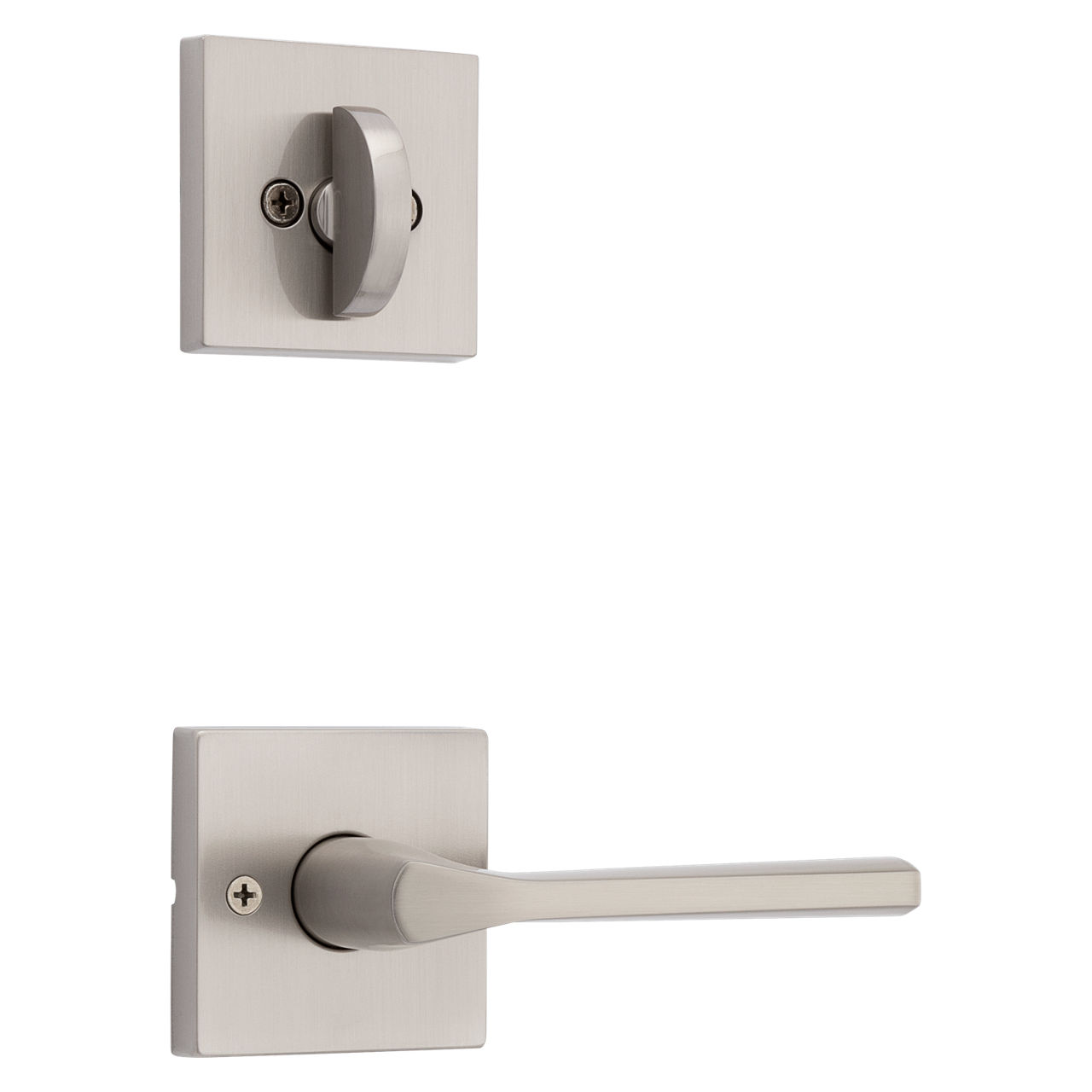 Lisbon Lever (Square) and Deadbolt Interior Pack - for Weiser Series 9771 Handlesets