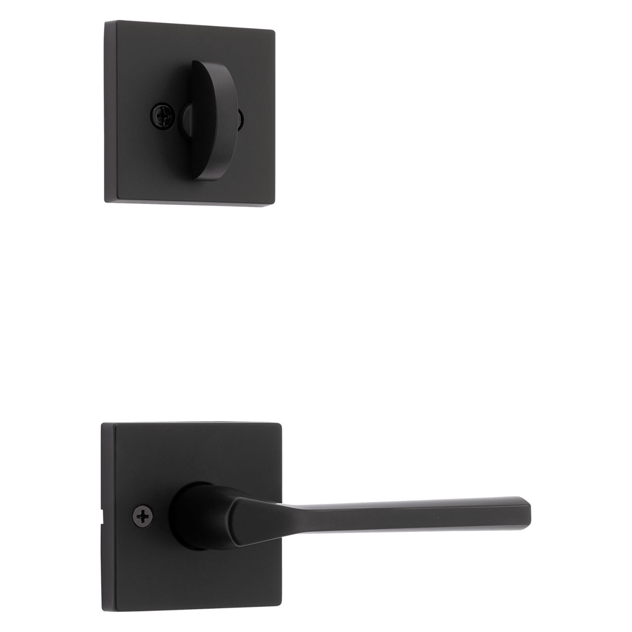 Lisbon Lever (Square) and Deadbolt Interior Pack - for Weiser Series 9771 Handlesets