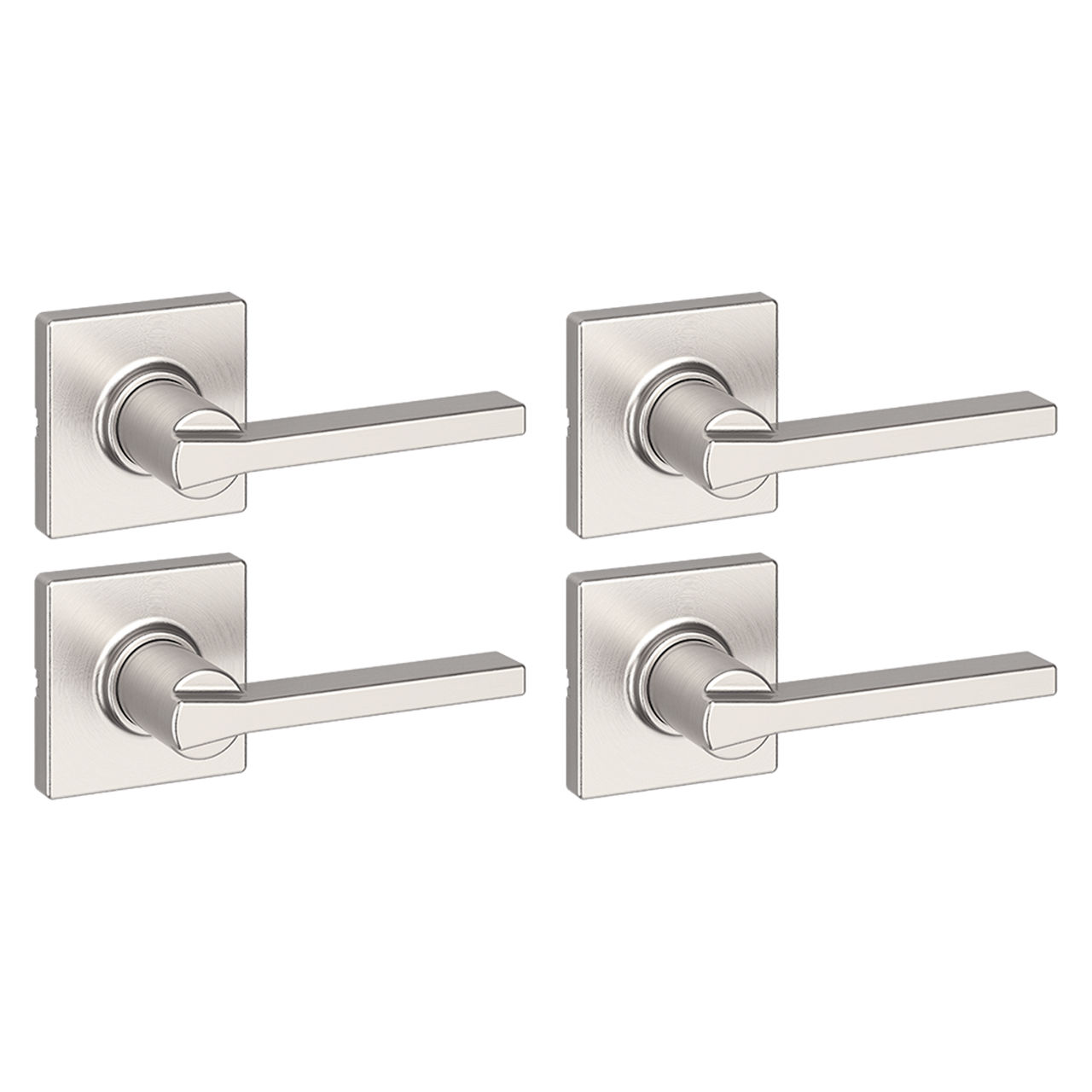 Casey Lever (Square) - Hall/Closet - 4-Pack