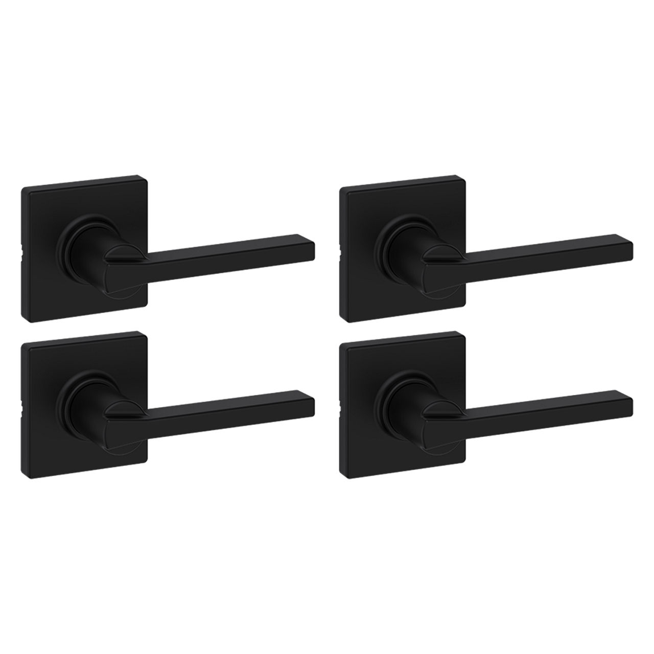 Casey Lever (Square) - Hall/Closet - 4-Pack