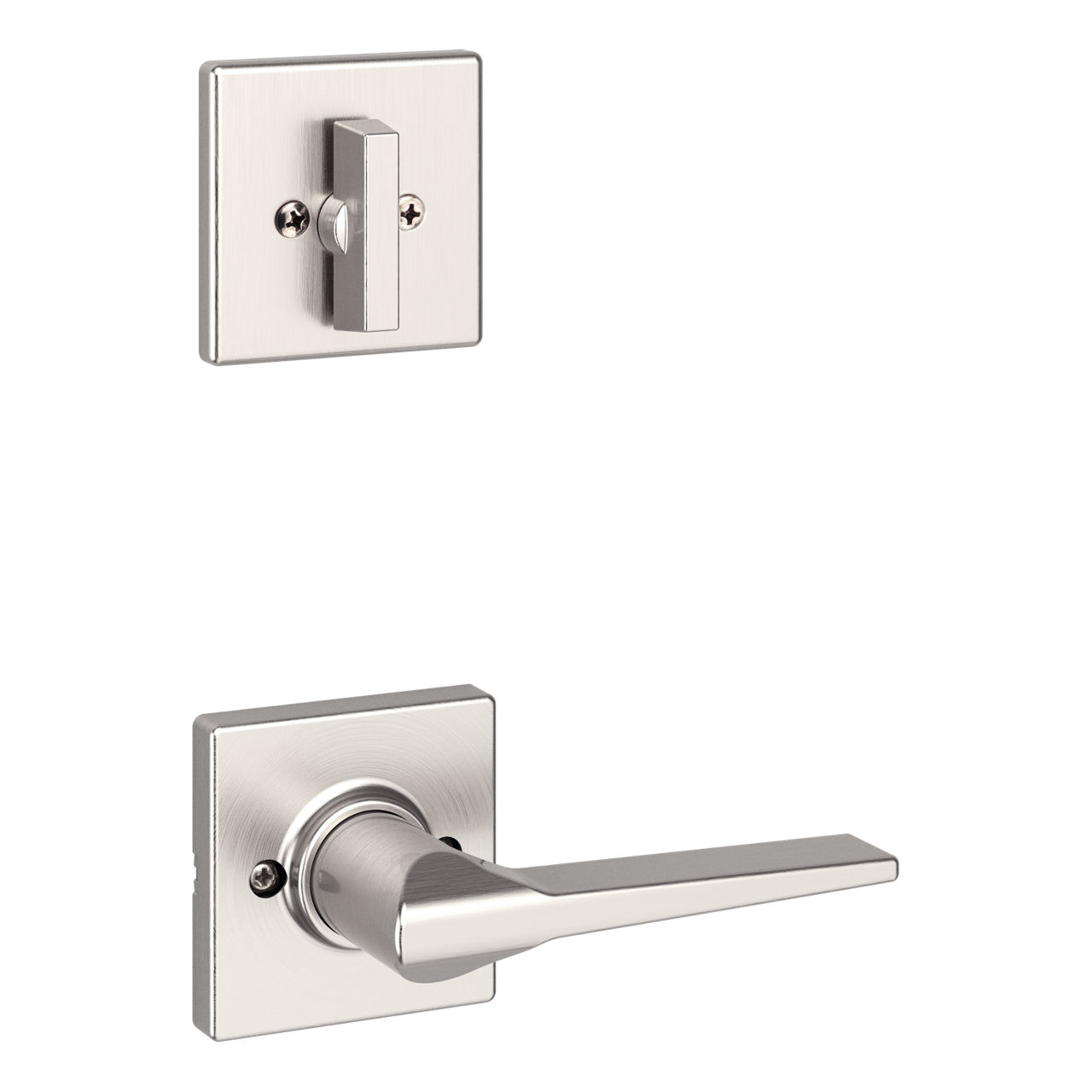 Hollis Lever (Square - Right Handed) and Deadbolt Interior Pack - for Elements Series 9771 Handlesets