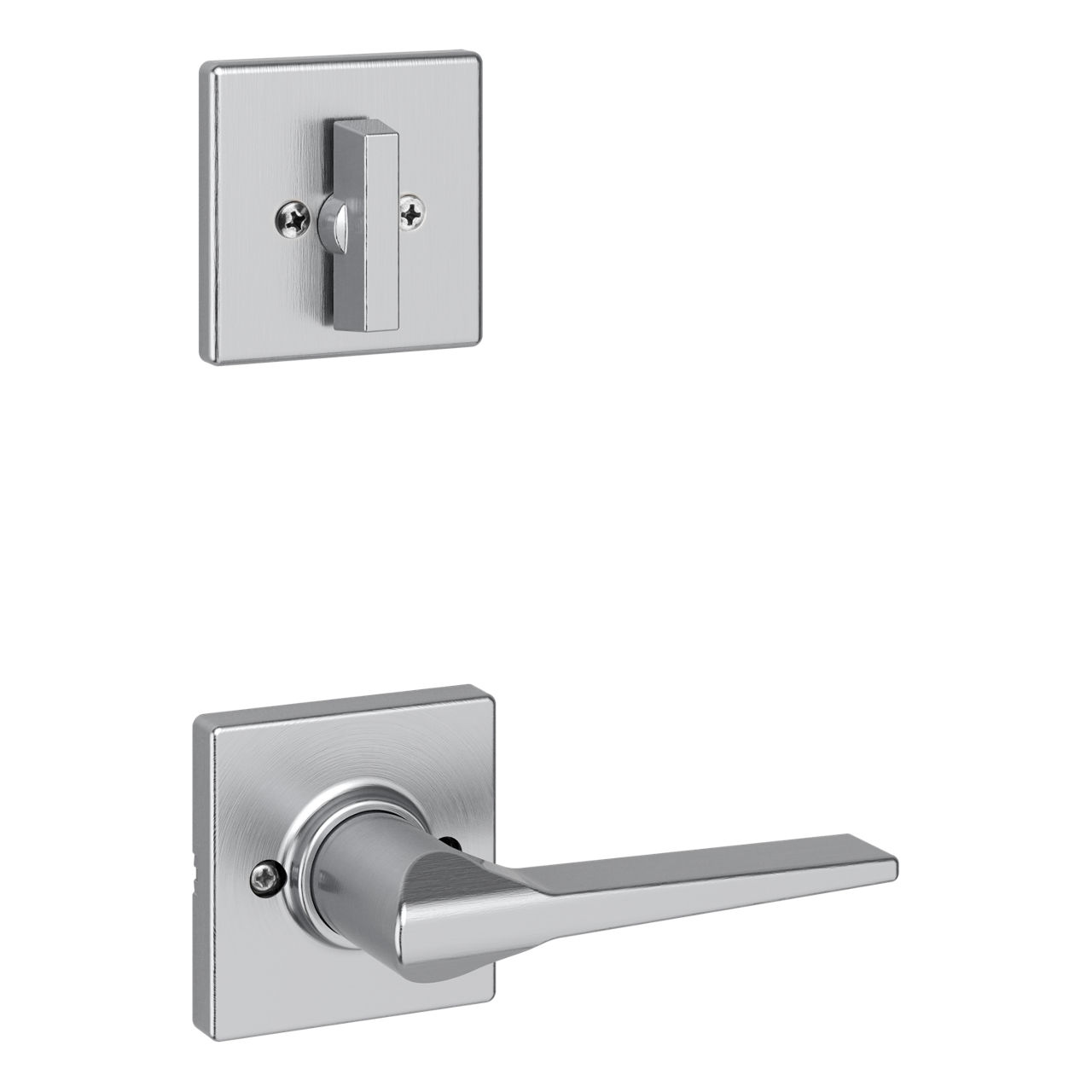 Hollis Lever (Square - Right Handed) and Deadbolt Interior Pack - for Elements Series 9771 Handlesets