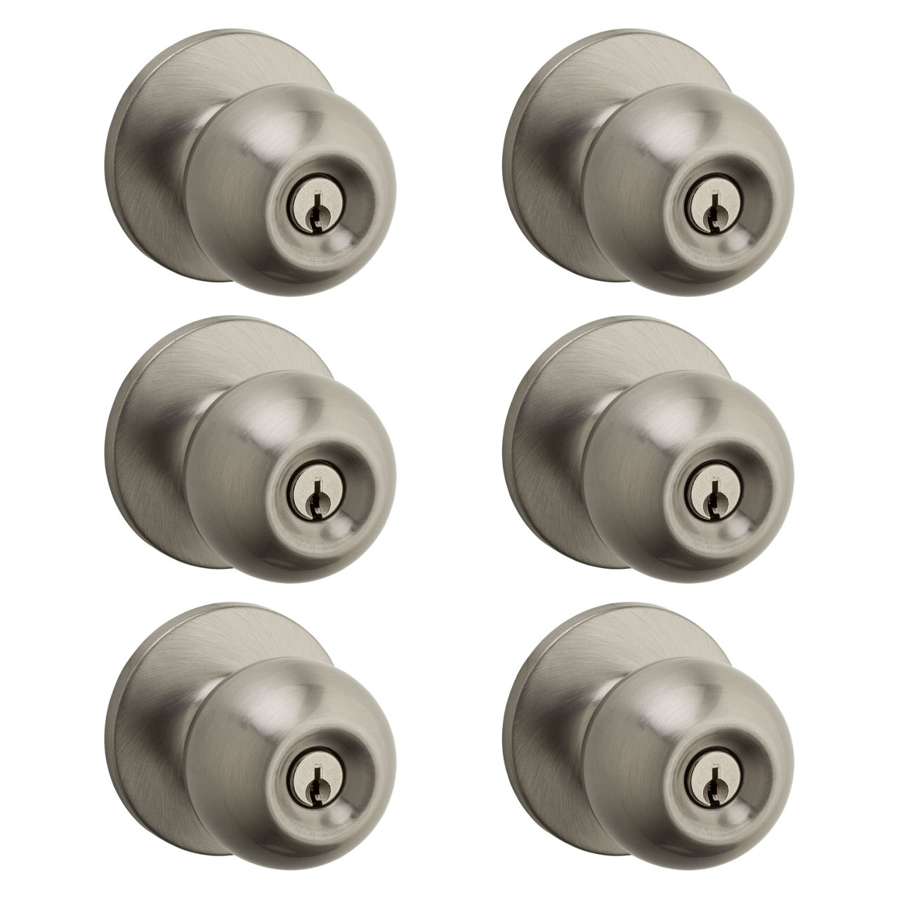 Regina Knob - Keyed - Safelock - 6-Pack