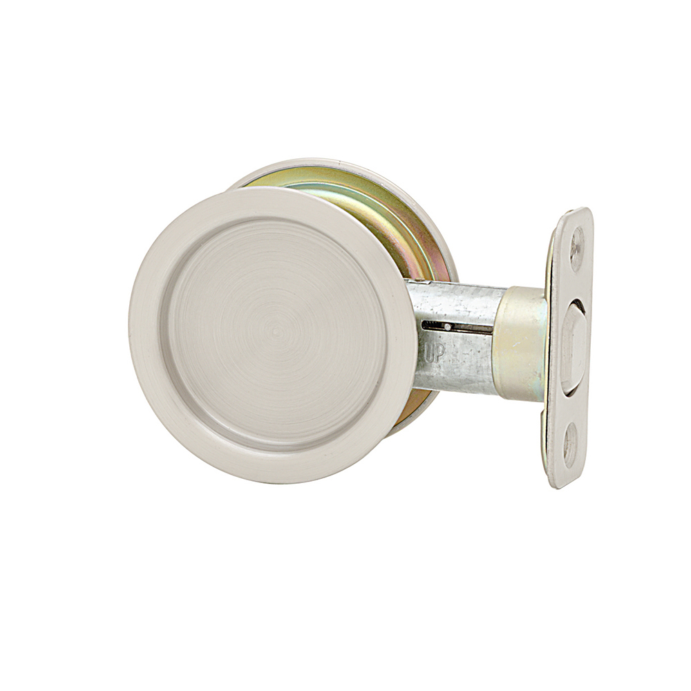 Weiser 1031 Satin Nickel Round Pocket Door Privacy Lock